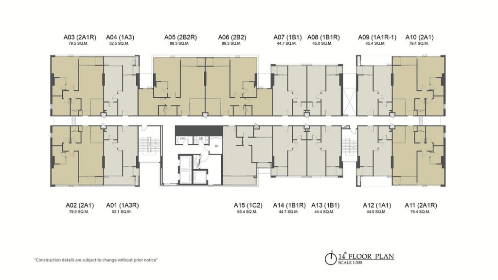 14th Floor Plan