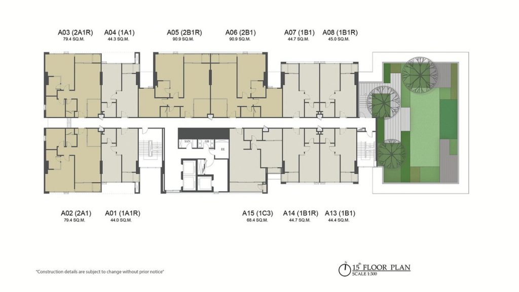 15th Floor Plan