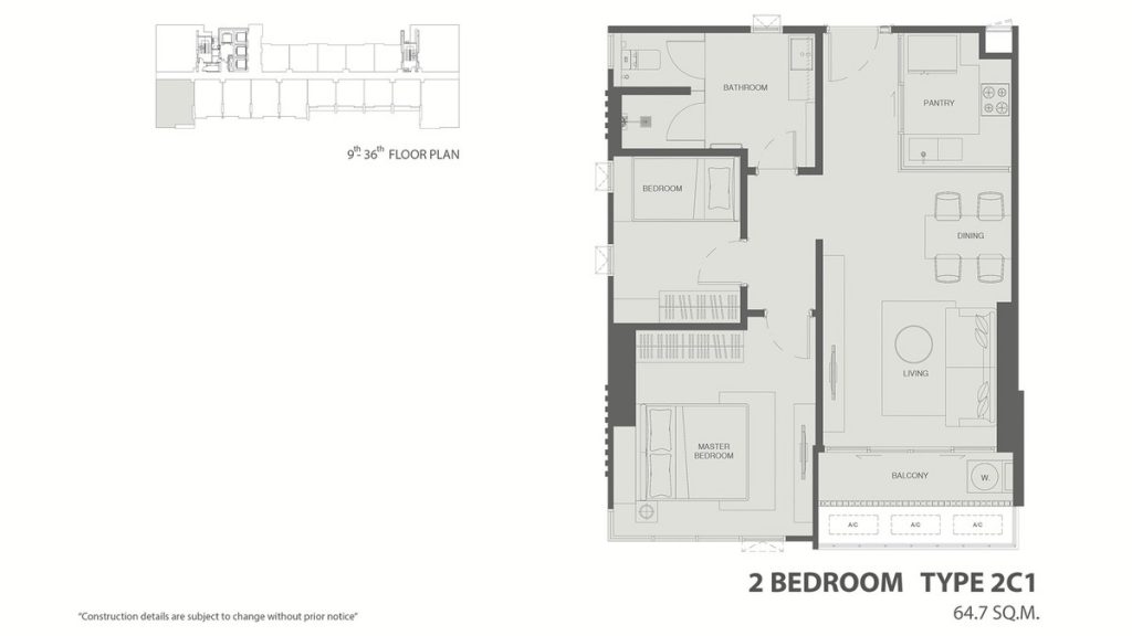 2 BEDROOM TYPE 2C1