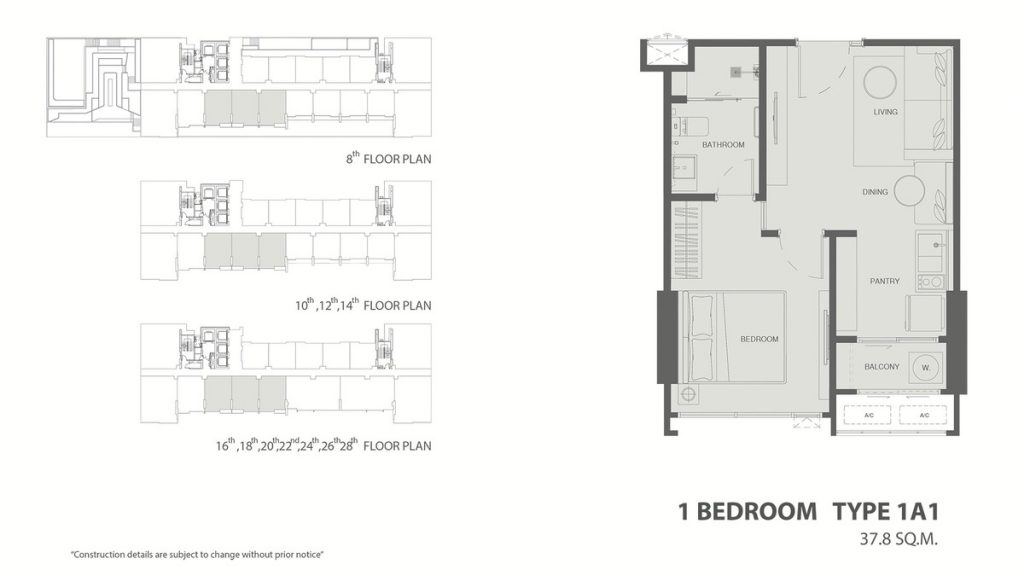 1BEDROOM TYPE 1A1