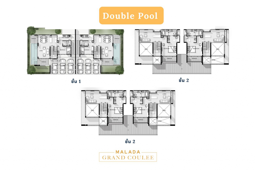 GRAND | Double pool floor plan