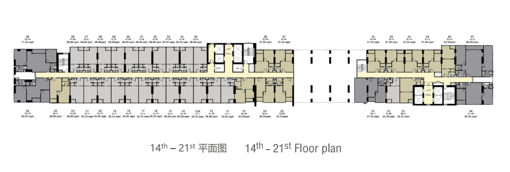 IDEO 14th - 21st Floor Plan