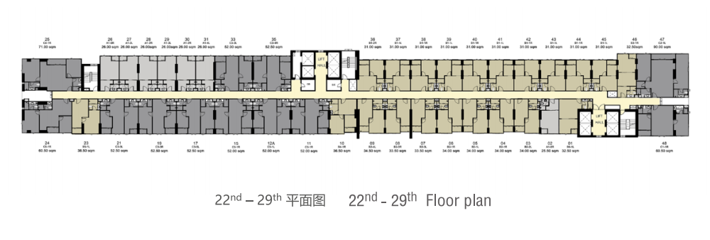 IDEO 22nd - 29th Floor Plan