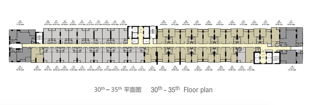 IDEO 30th - 35th Floor Plan