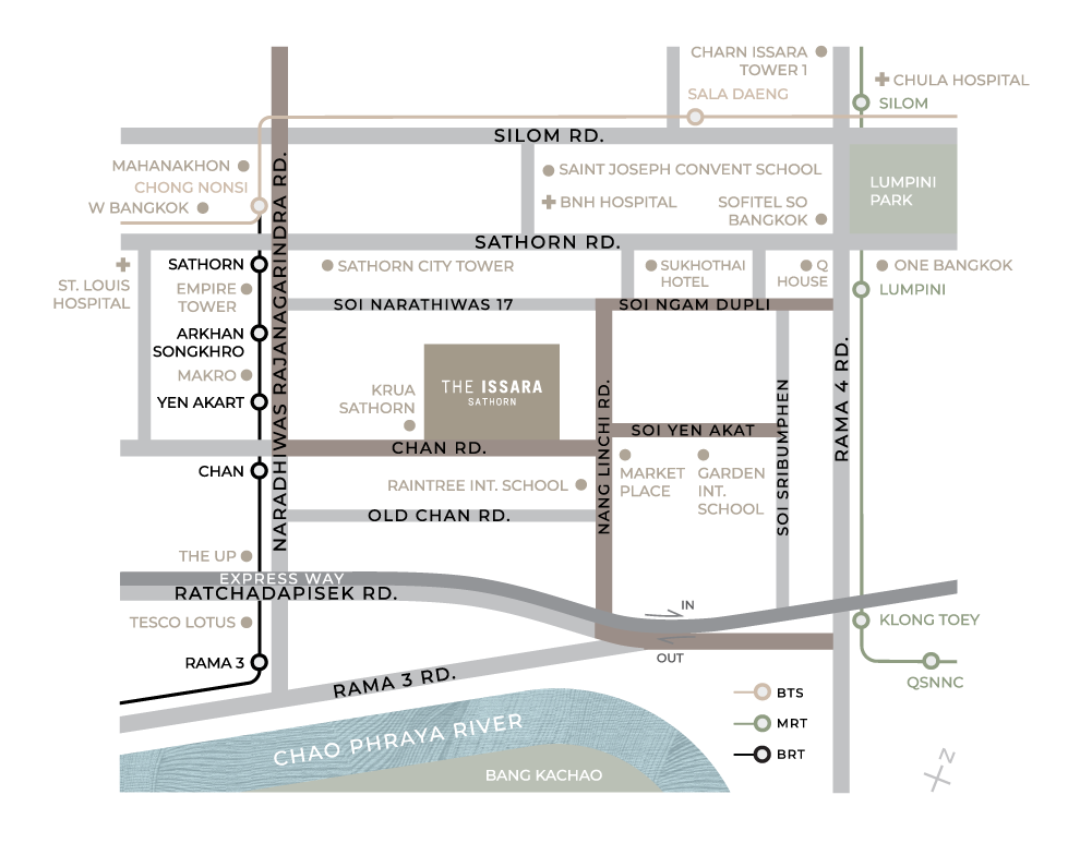 the issara sathorn map