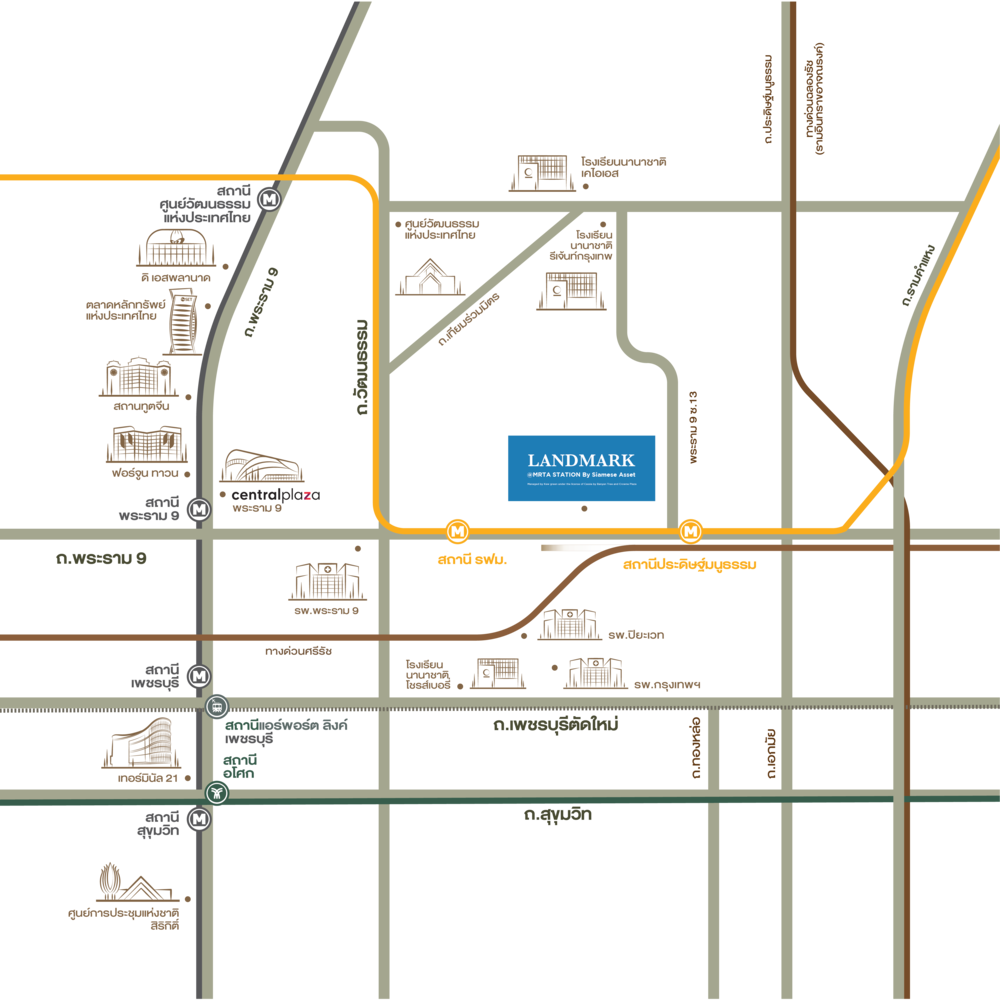 SIAMESE LAND MARK MAP