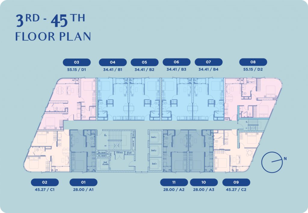3rd - 45h FLOOR PLAN