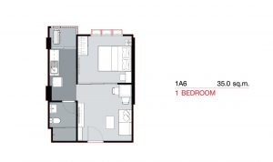 1 Bedroom 1A6 (35.0 sq.m)