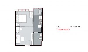 1 Bedroom 1A7 (35.0 sq.m)