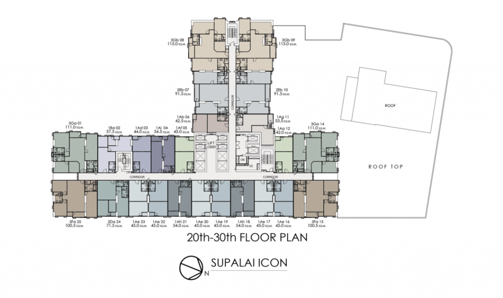 20-30th Floor Plan