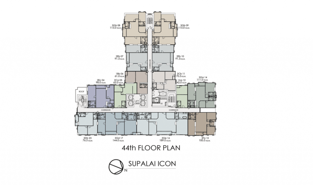 44th Floor Plan