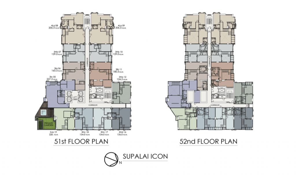 51st-52nd Floor Plan