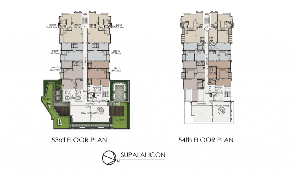 53rd-54th Floor Plan