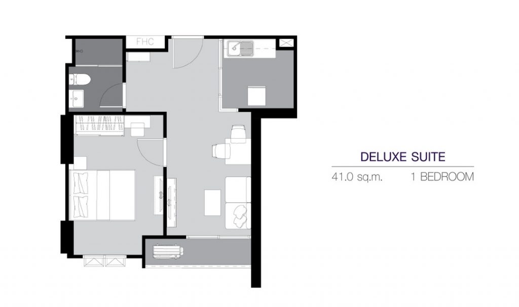 1 Bedroom DS (41 sq.m)
