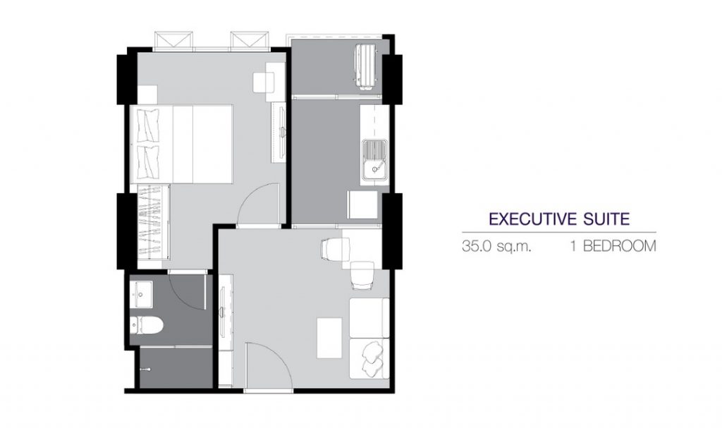 1 Bedroom EX (35 sq.m)