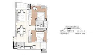 2 Bedrooms PS(a) (84.5 sq.m)