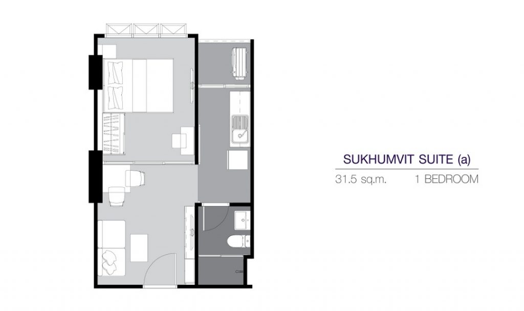 1 Bedroom SS(a) (31.5 sq.m)
