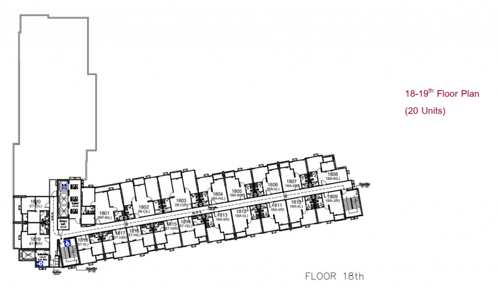 18th-19th Floor Plan