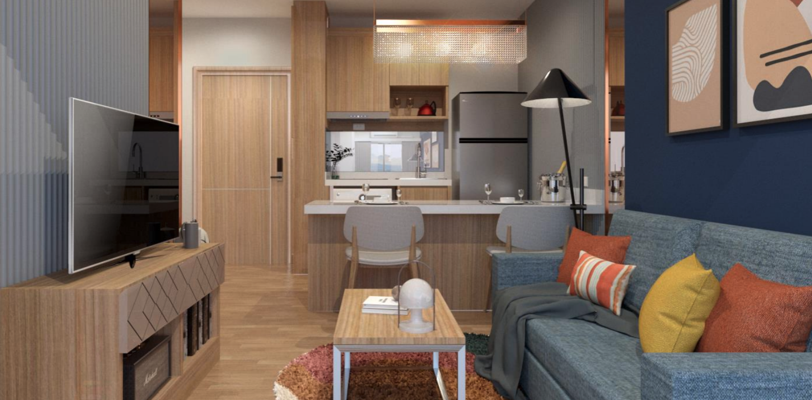 1 Bedroom Type A 33.23-34.71 sq.m.