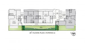 TOWER A 20th Floor Plan