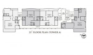 TOWER A 21rd-24rd Floor Plan