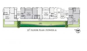 TOWER A 22nd Floor Plan