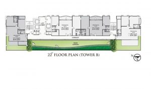 Tower B 22nd Floor Plan