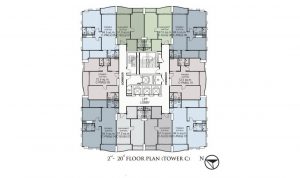 Tower C 2nd-20th Floor Plan