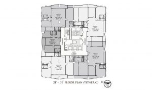 Tower C 21st-31st Floor Plan