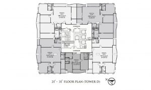 Tower D 21st-31st Floor Plan