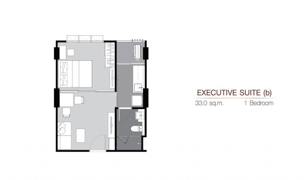 1 Bedroom ES(b) (33 sq.m)