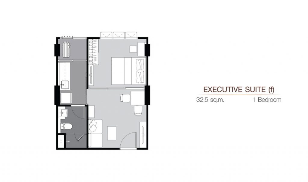 1 Bedroom ES(f) (32.5 sq.m)