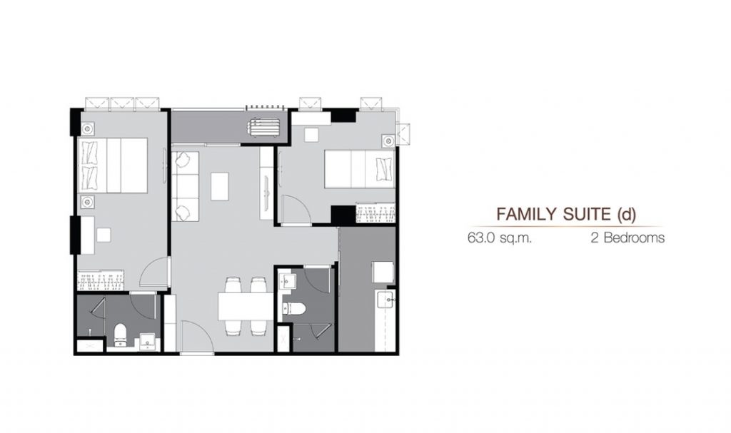 2 Bedrooms FS(d) (63 sq.m)