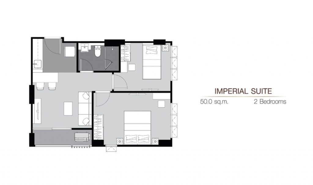 2 Bedrooms IM (50 sq.m)