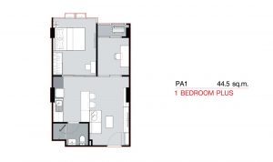 1 Bedroom Plus PA1 (44.5 sq.m)