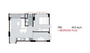 1 Bedroom Plus PB2 (45.0 sq.m)