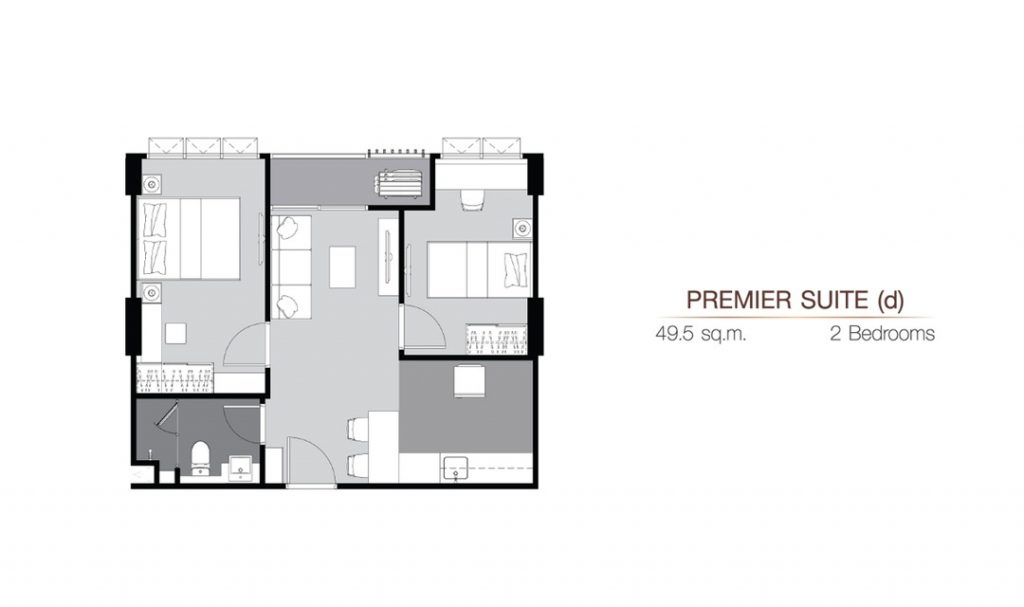 2 Bedrooms PS(d) (49.5 sq.m)