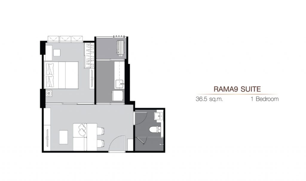 1 Bedroom RS (36.5 sq.m)