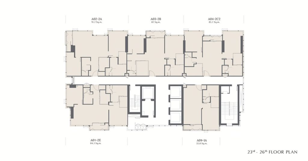 23rd-26th floor plan