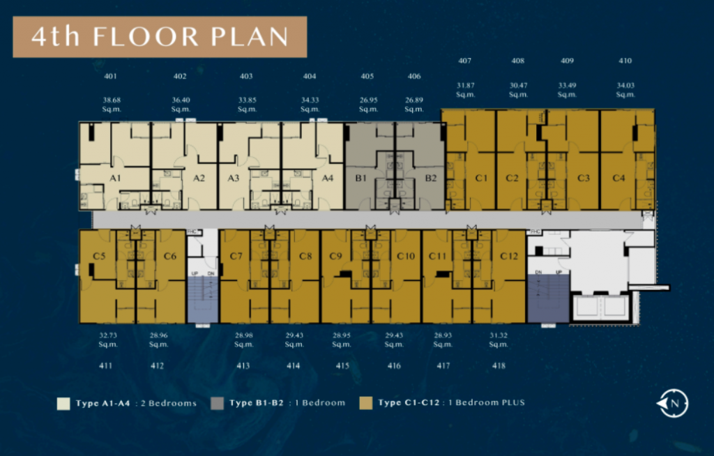 The Belgravia 4th floor plan