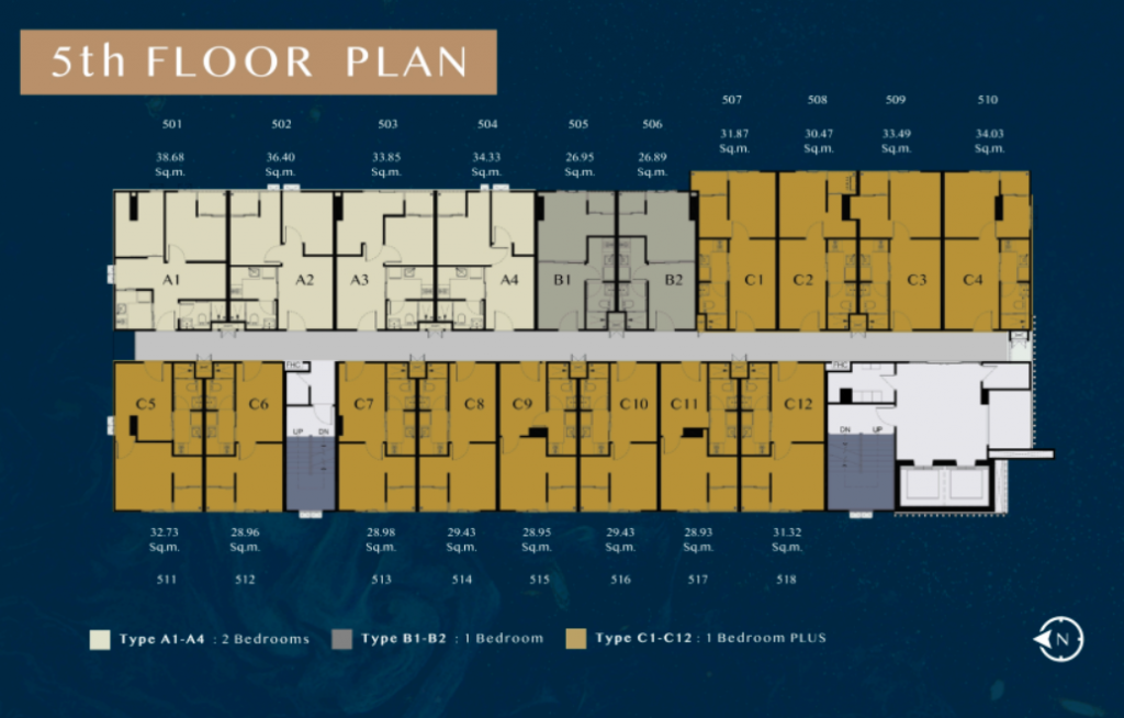 The Belgravia 5th floor plan