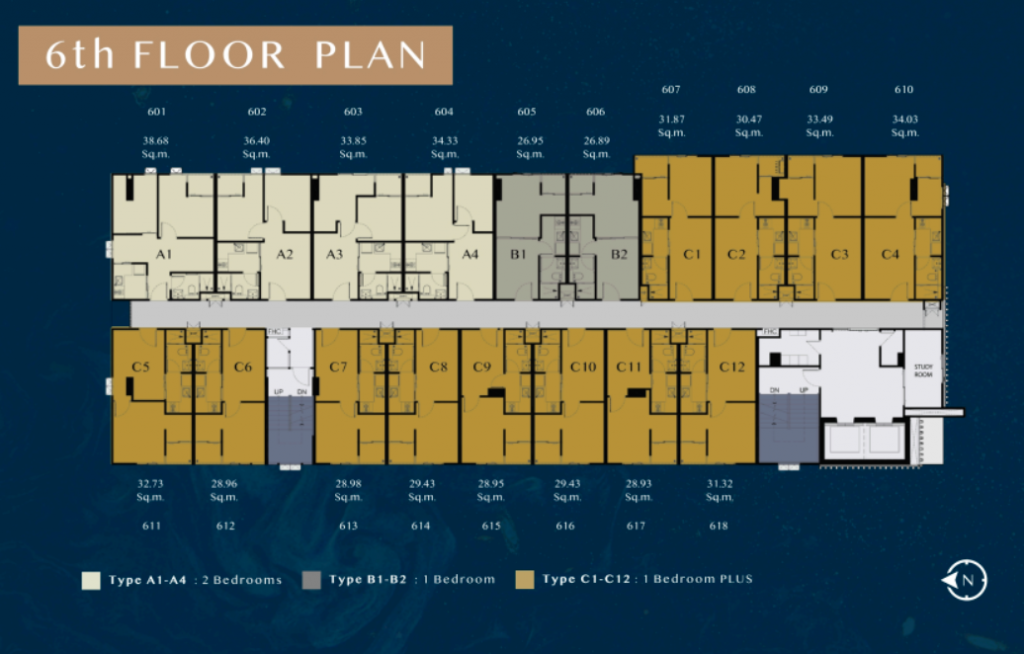 The Belgravia 6th floor plan