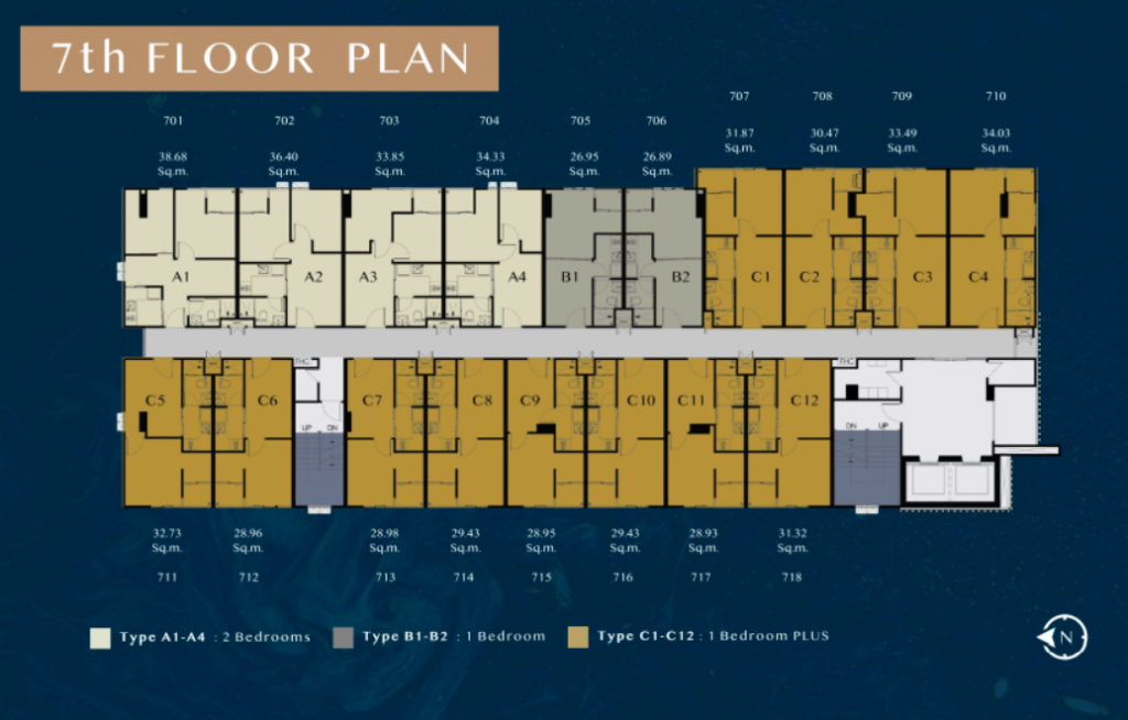 The Belgravia 7th floor plan