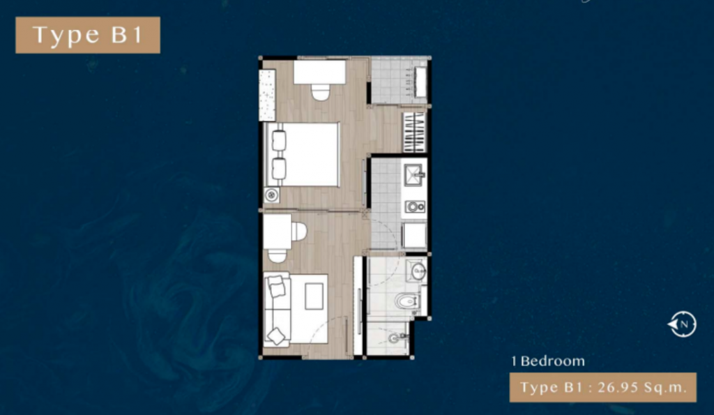 The Belgravia type B1 1 BEDROOM