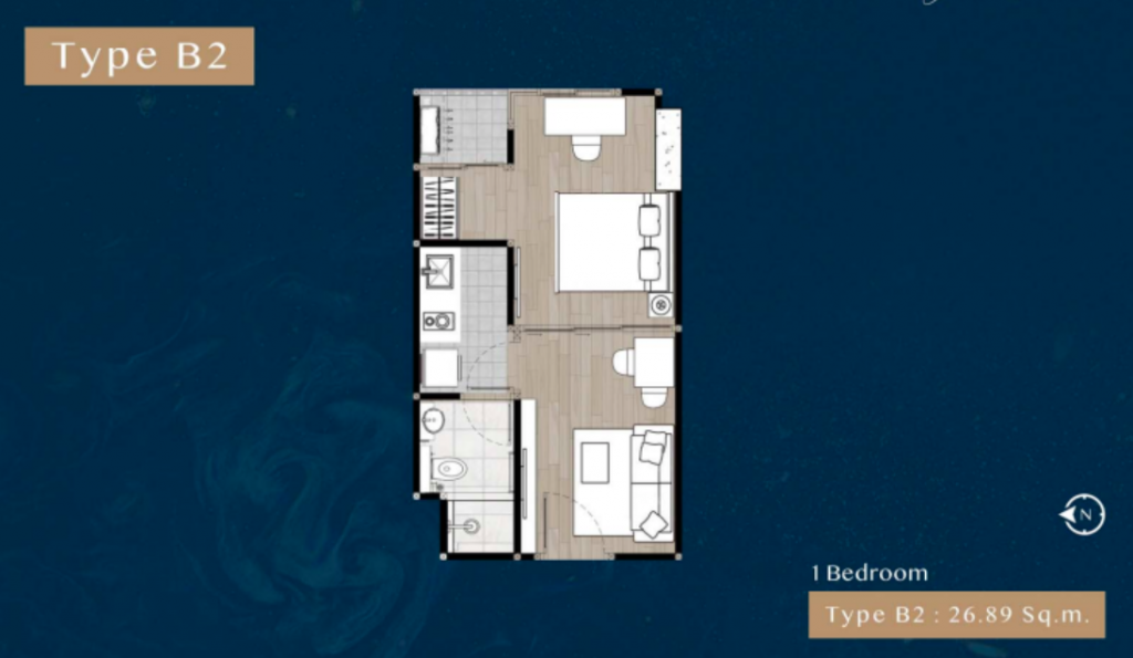 The Belgravia type B2 1 BEDROOM