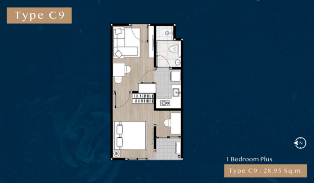 The Belgravia type C9 1 BEDROOM PLUS