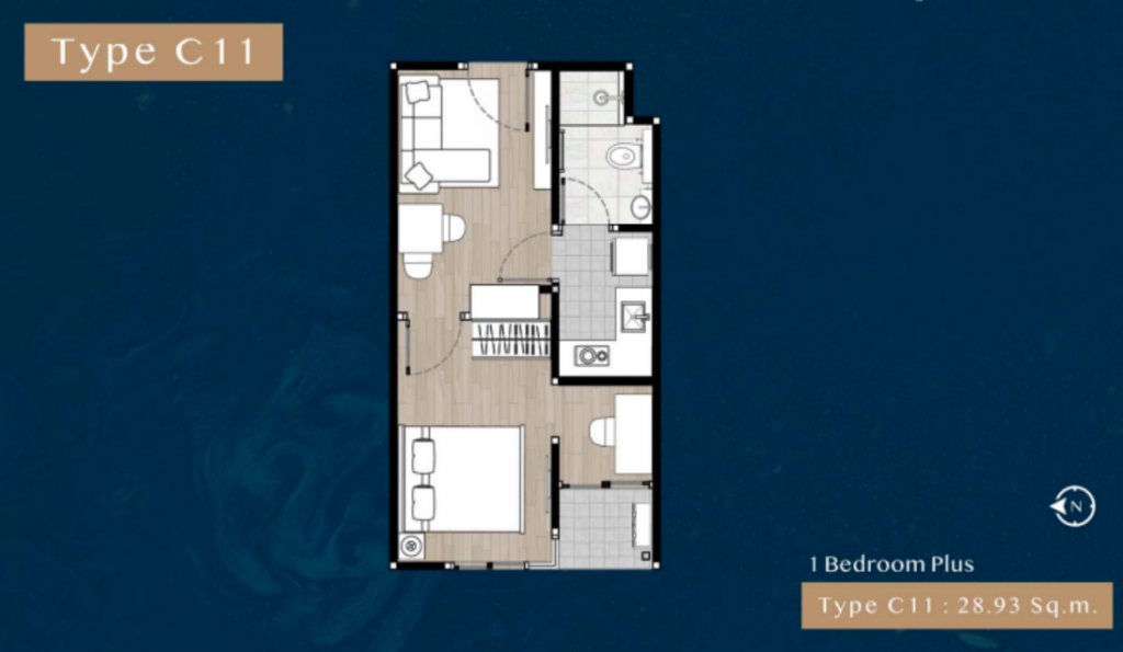 The Belgravia type C11 1 BEDROOM PLUS