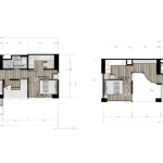 Type I3 : Below 56.8 SQ.M. | Upper 42.10 SQ.M. - 3 Bedrooms | 2 Bathrooms
