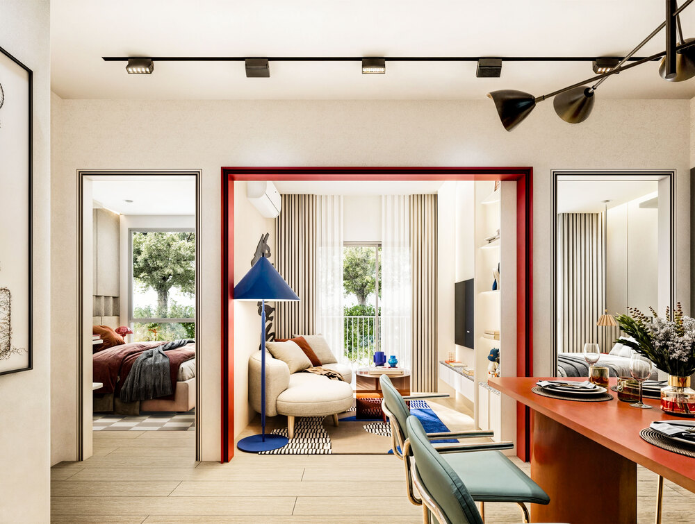 BEAT POP - TWO BEDROOM LIVING DINING AREA