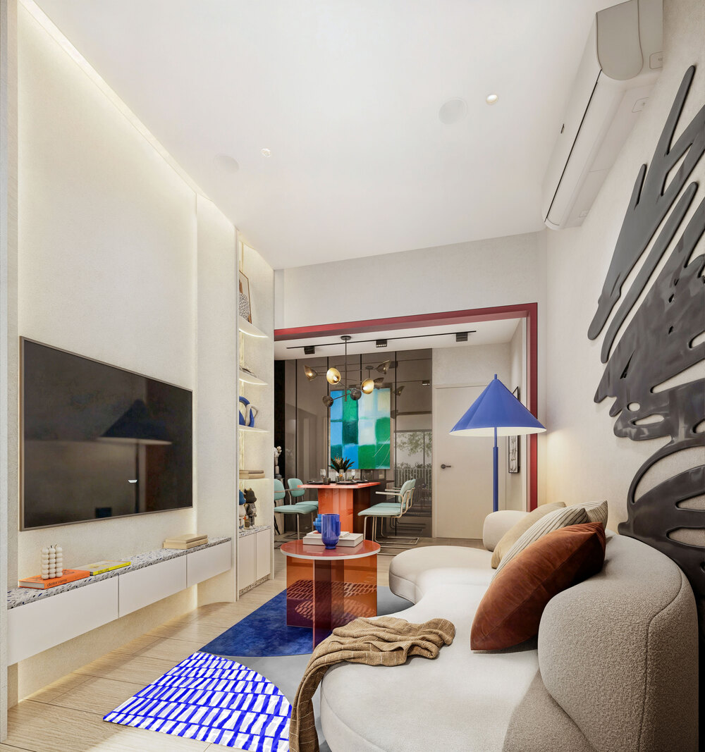 BEAT POP - TWO BEDROOM LIVING DINING AREA